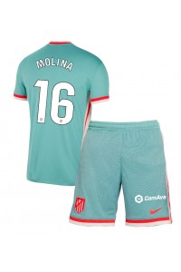 Atletico Madrid Nahuel Molina #16 Babytruitje Uit tenue Kind 2024-25 Korte Mouw (+ Korte broeken)